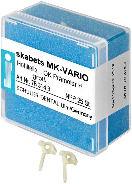 skabets MK-VARIO **Nachfüllpackung** 25 Stück Oberkiefer Prämolar H groß