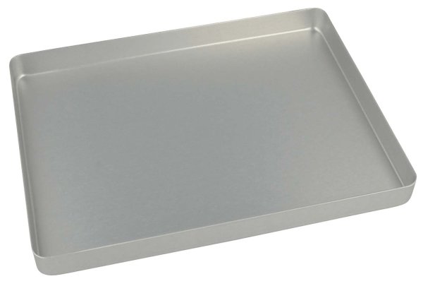 Norm-Tray Aluminium Boden ungelocht silber, mini, 18 x 14 cm