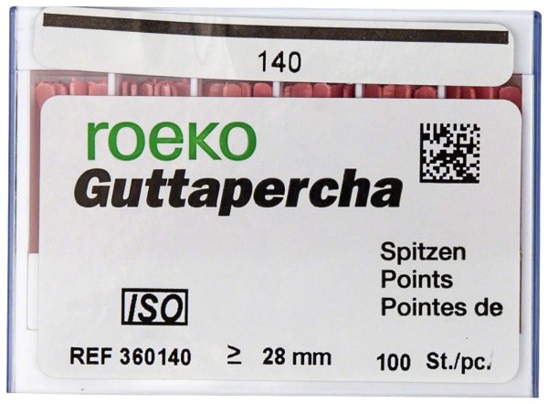 roeko Guttapercha Spitzen 100 Stück ISO 140