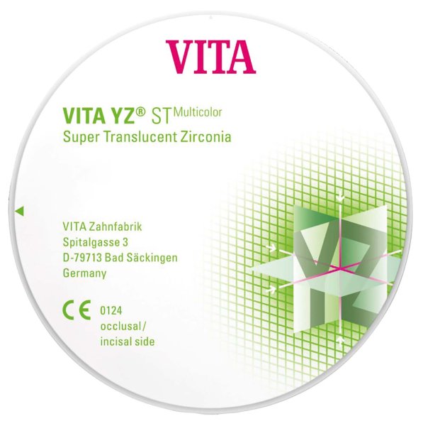 VITA YZ® ST Multicolor Ø 98,4 mm, H22 mm, 1M1