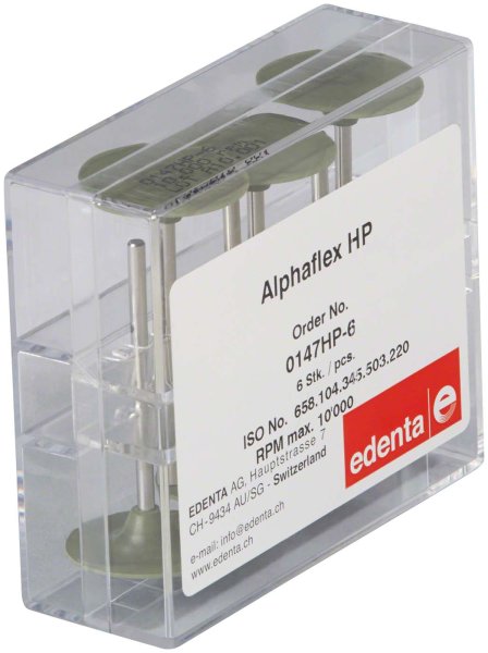 Alphaflex 6 Stück grün, HP, Figur 345, 0,6 mm, ISO 220