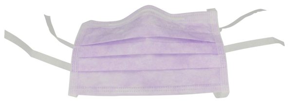 Monoart® Mundschutz Protection 3 50 Stück zum Binden, lila