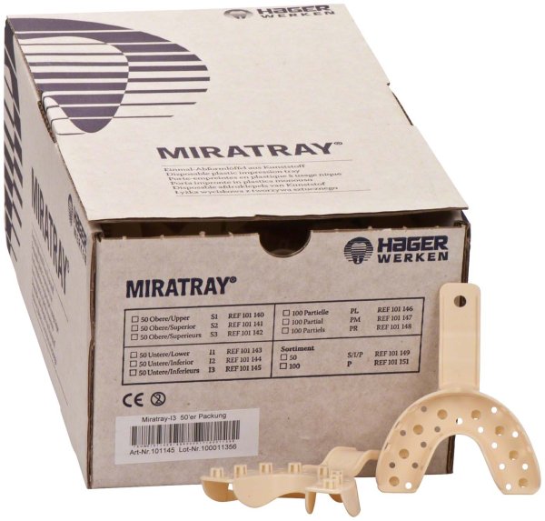 MIRATRAY® **Karton** 50 Stück UK I3, groß