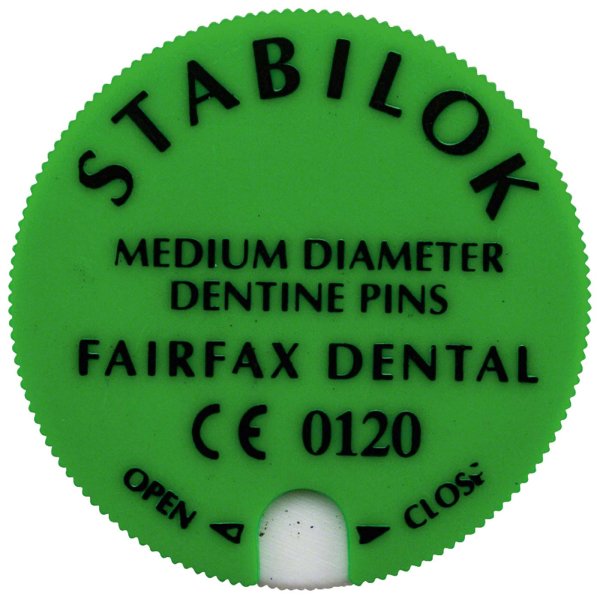 STABILOK 1 Vorbohrer, 20 Pins normal, Edelstahl, grün