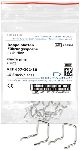 Doppelplatten Führungssporne 10 Stück nach Hinz