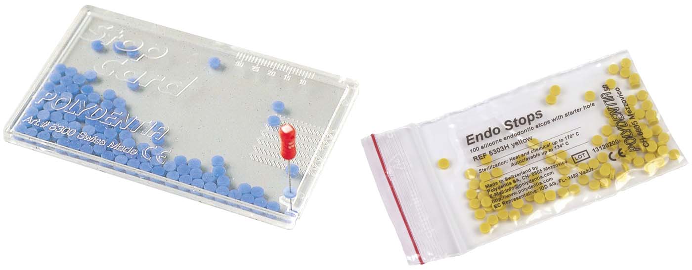 Endo Stops 100 EndoStopper rot, 1 Stopcard Hilfsmittel Endodontie
