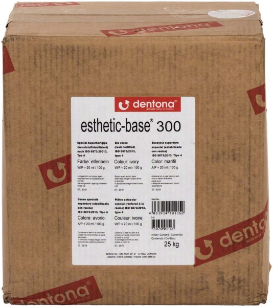 esthetic-base® 300 **Sack** 25 kg Gips elfenbein