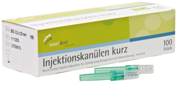 smart Injektionskanülen 100 Stück Ø 0,3 x 23 mm