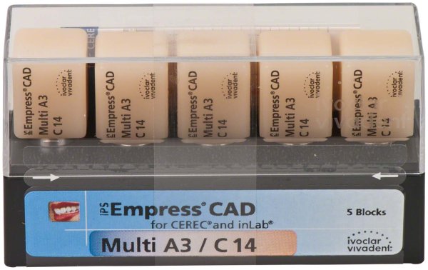 IPS Empress® CAD Multi for CEREC 5 Stück Gr. C14, A3