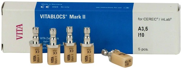 VITABLOCS® Mark II 5 Stück f.CEREC/inLab Gr. I-10, A3,5C