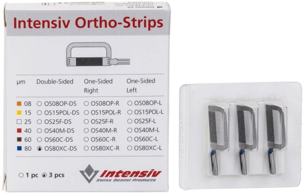 Ortho-Strips System 3 Stück doppelseitig OS80XC-DS/3