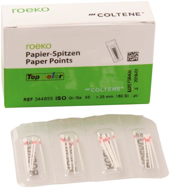 roeko Papier Spitzen Top color **Cellpackung** 180 Stück ISO 055