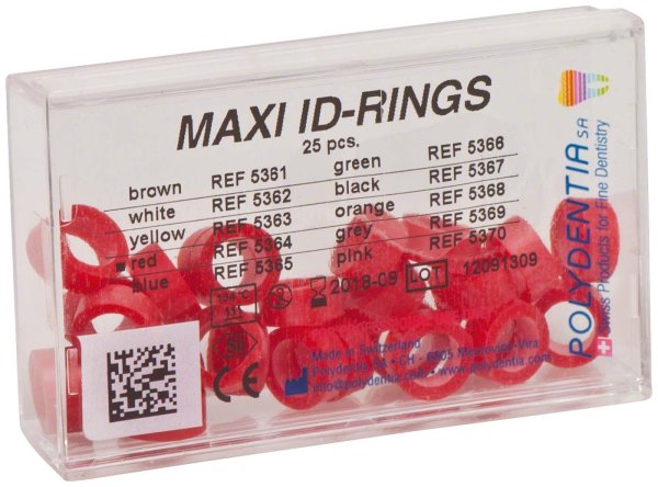 ID Ringe 25 Stück Maxi rot