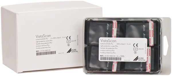 VistaScan Lichtschutzhüllen Plus 1.000 Stück schwarz, Size 2 (3 x 4 cm)