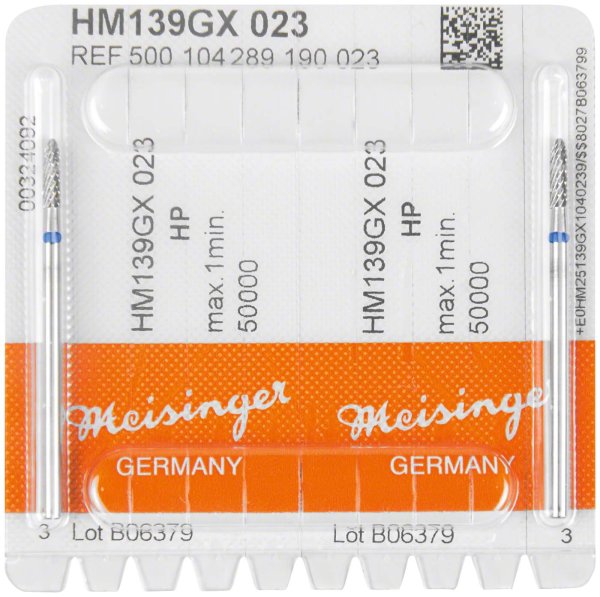 HM-Fräser GX 2 Stück kreuzverzahnt, blau standard, HP, Figur 289, 8 mm, ISO 023