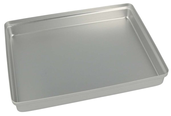 Norm-Tray Aluminium Deckel ungelocht silber, mini, 18 x 14 cm