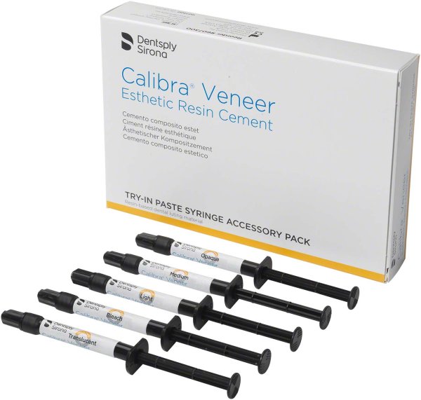 Calibra® Veneer **Accessory Pack** 5 x 1,8 g Spritze Try-In