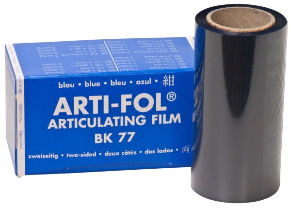 Arti-Fol® 8 µ 15 m zweiseitig, 75 mm breit, blau