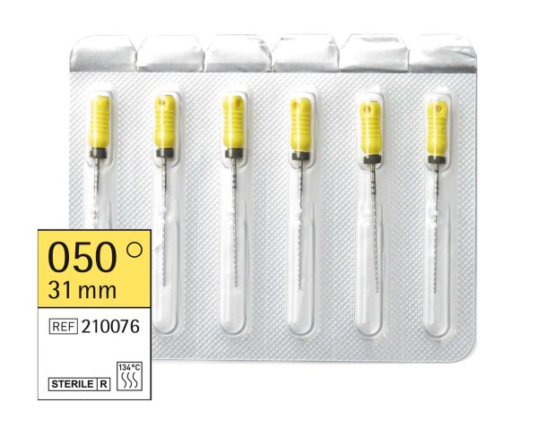 Omni Hedstroemfeilen steril 6 Stück steril, 31 mm, ISO 050