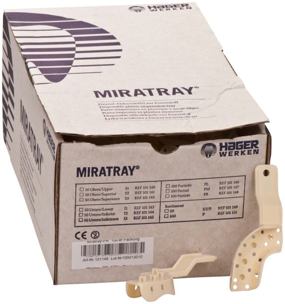 MIRATRAY® PL **Karton** 100 Stück rechts PR