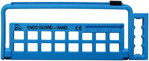 Endo Guard neonblau, 13,7 x 1 x 5,6 cm, für 16 Handinstrumente
