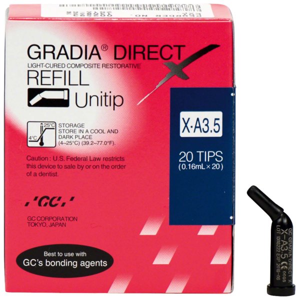 GC GRADIA® DIRECT 20 x 0,3 g Unitip X-A3,5