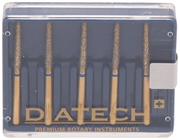 DIATECH Diamanten G898 5 Stück blau mittel (ML), FG, Figur 213 Torpedo konisch, 11 mm, ISO 016