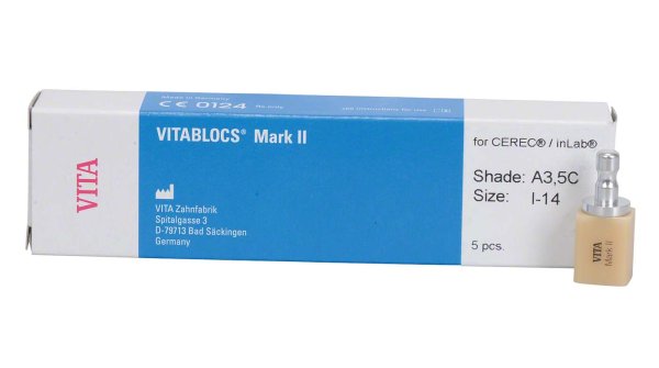 VITABLOCS® Mark II 5 Stück f.CEREC/inLab Gr. I-14, A3,5C