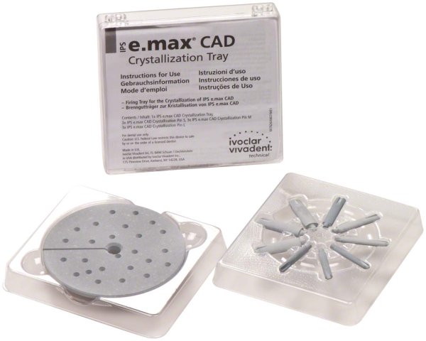 IPS e.max® CAD Crystallization Tray 1 Tray, 9 Pins (3 x S, 3 x M, 3 x L)