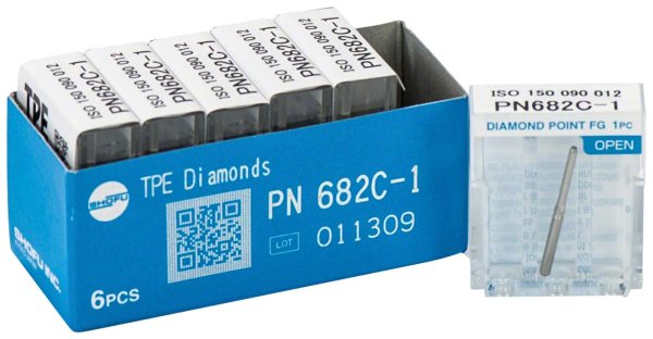 TPE Diamant FG 680 6 Stück grob, FG, 9 mm, ISO 012
