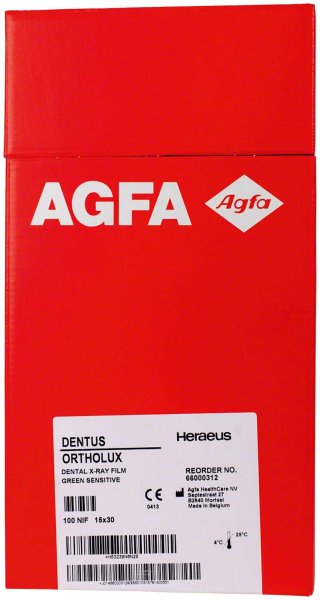 AGFA DENTUS® ORTHOLUX 100 Stück 15 x 30 cm