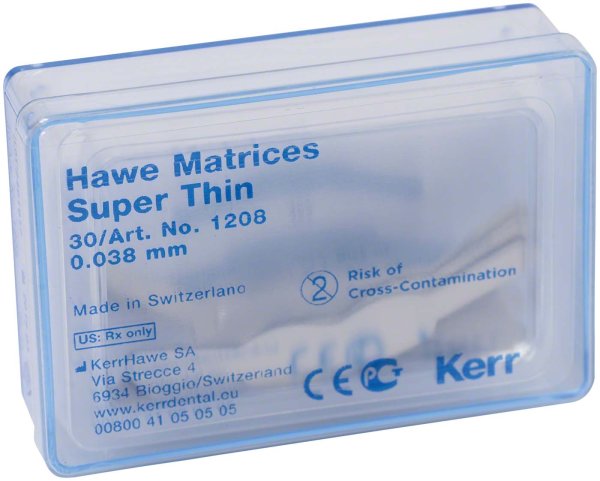 Matrizen Super-Dünn 30 Stück Stärke 0,038 mm, Nr. 1208