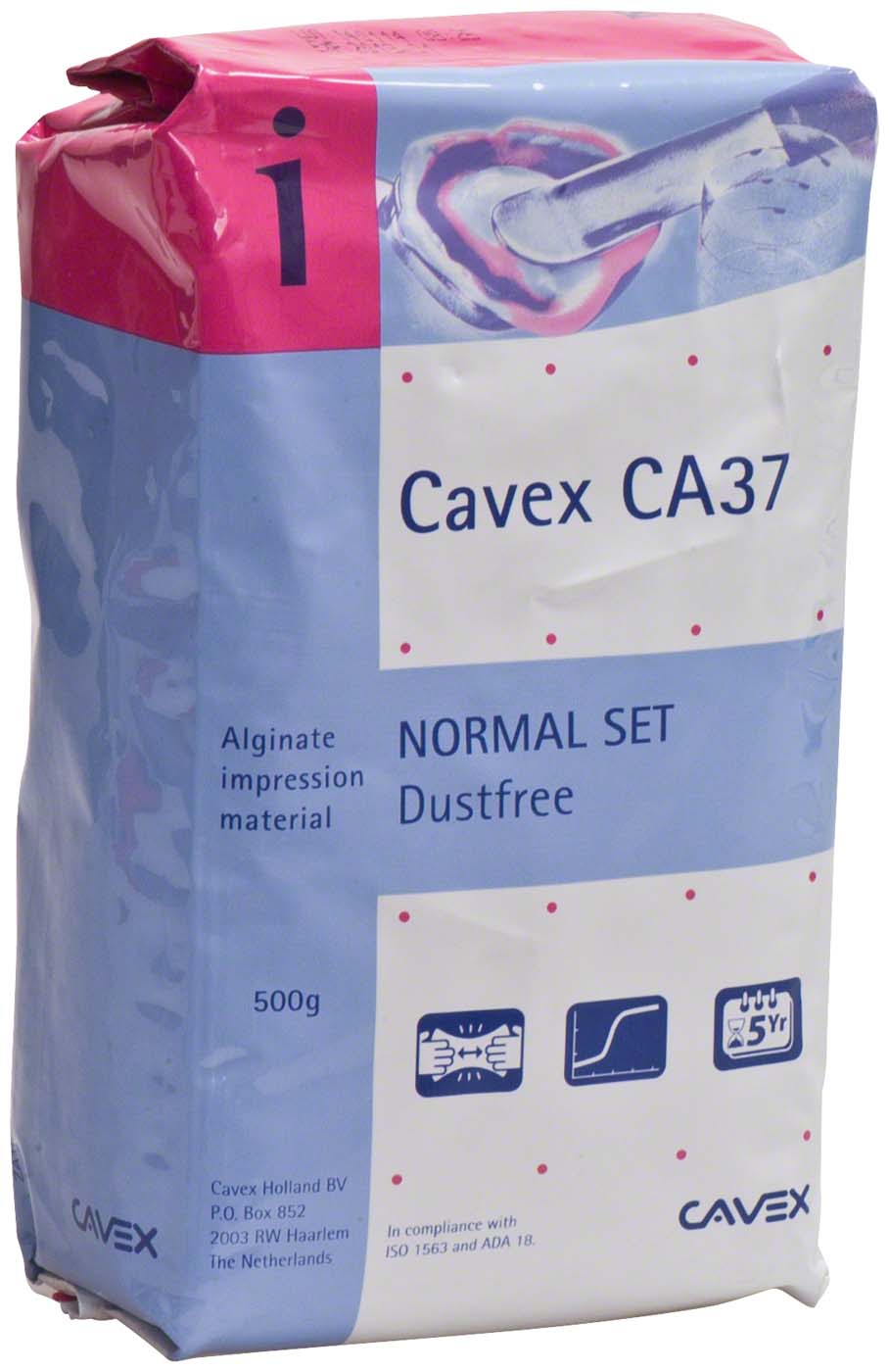 Ca37 CAVEX CA37 **Beutel** 500 g Normal Set peppermint, pink | Alginate ...