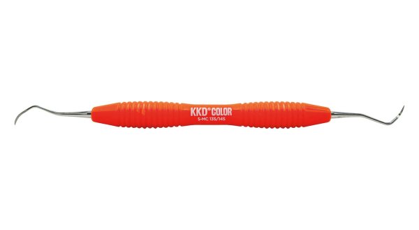 KKD® COLOR Scaler orange, für Front- und Seitenzähne, mit ergonomischem Silicongriff