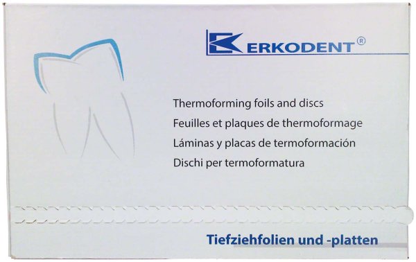 Erkodur 10 Stück klar, 125 x 125 mm, Stärke 3 mm