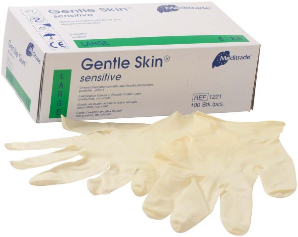 Gentle Skin® sensitive 100 Stück puderfrei, natur, L