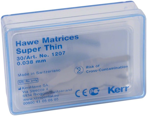 Matrizen Super-Dünn 30 Stück Stärke 0,038 mm, Nr. 1207