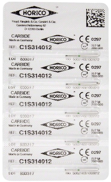 HM-Bohrer C1S 5 Stück FG, Figur 001, ISO 012