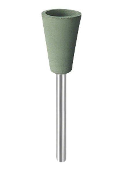 EVEFLEX Polierer 100 Stück grün fein, FG, Figur umgekehrter Kegel, 6 x 8 mm