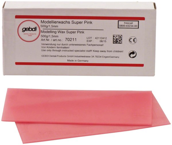 Modellierwachs Super Pink 500 g Stärke 1,5 mm | Modellierwachse ...