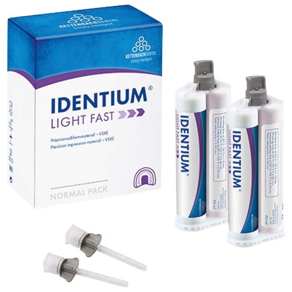 Identium® Light 2 x 50 ml Doppelkartusche Light Fast, 8 Mischkanülen