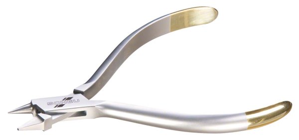 CARAT® Angle-Zange (HM) Vierkant- und Rundspitze, L: 11 mm, Ø 1 mm, für Drähte bis Ø 0,7 mm