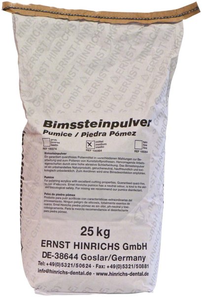 Bimssteinpulver **Sack** 25 kg mittel