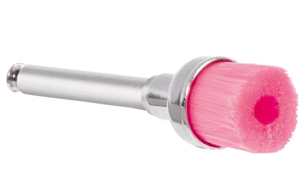 Zahnreinigungsbürste Nylon Soft 100 Stück pink, Kelch, RA