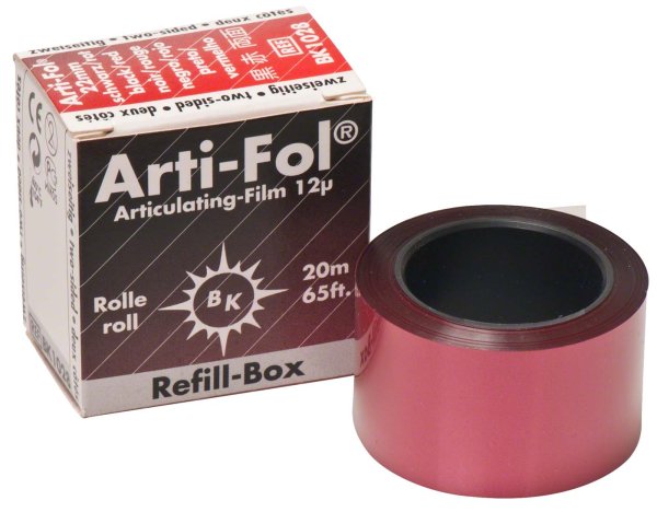 Arti-Fol® metallic 12 µ **Nachfüllpackung** 20 m schwarz-rot, 22 mm, zweiseitig, BK 1028