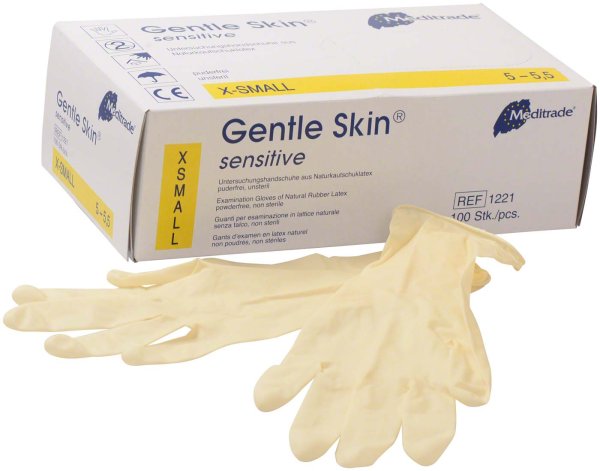 Gentle Skin® sensitive 100 Stück puderfrei, natur, XS