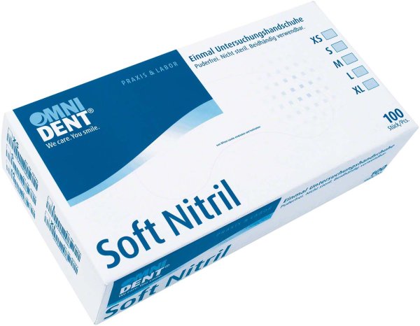 Soft Nitril 100 Stück puderfrei, weiß, L