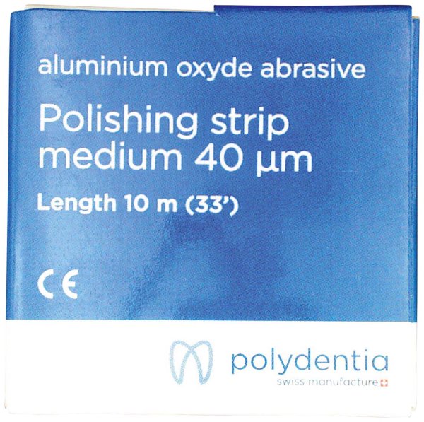 Abrasive Polishing Strip 10 m Stück in Spender blau, 40 µm