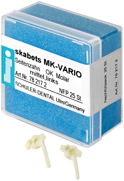 skabets MK-VARIO **Nachfüllpackung** 25 Stück Oberkiefer Molar mittel links