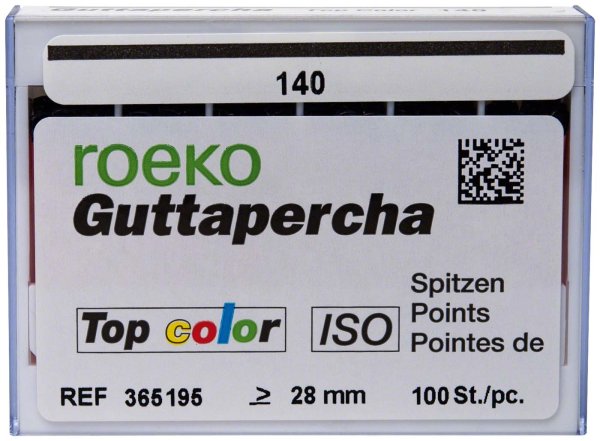 roeko Guttapercha Spitzen Top color 100 Stück ISO 140